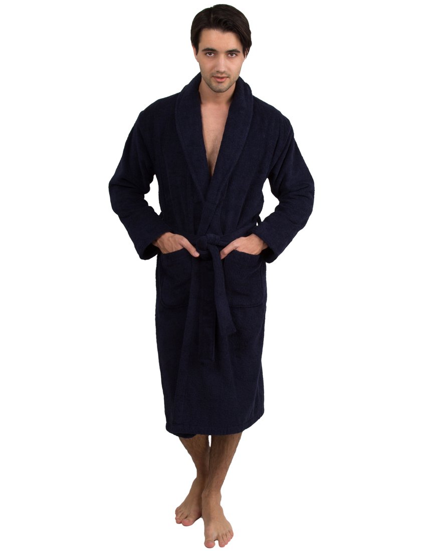 Premium Turkish Cotton Terry Bathrobe for Women - Soft & Absorbent Shawl Collar Robe - Spa, Lounge & Home Relaxation Wear