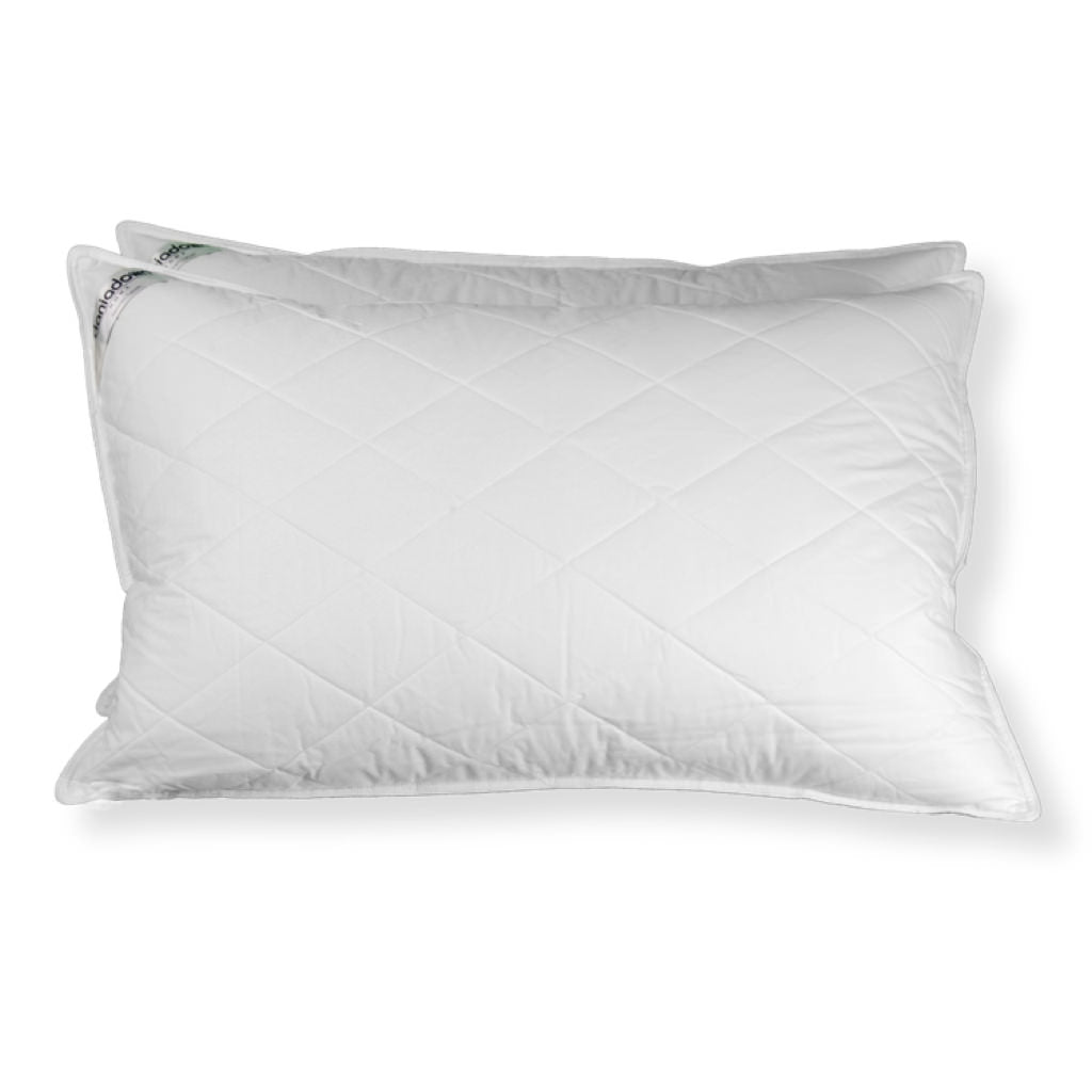 Premium Daniadown Classic Feather Pillow - Hypoallergenic & Supportive for Side, Back & Stomach Sleepers - Perfect for Bedroom, Guest Room & Travel Use