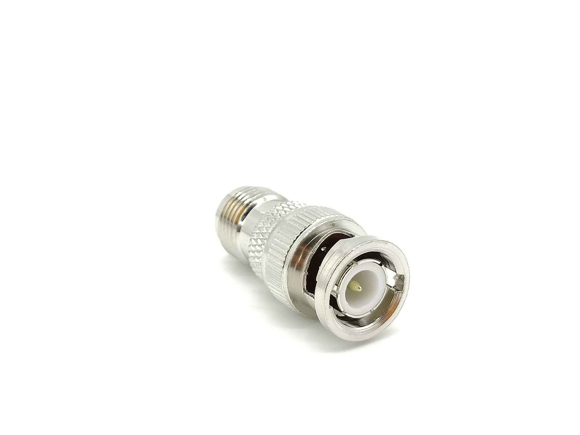 TNC to BNC Adapter Male to Female Straight Nickel Plated Coaxial Connector - Perfect for RF Antenna, CCTV, Ham Radio & Test Equipment Connections