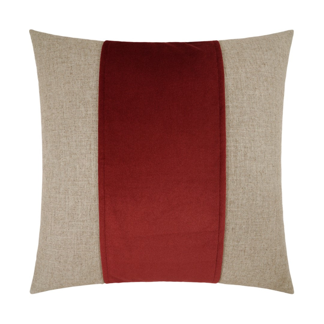 Jefferson Band Pillow - Soft & Supportive Neck Pillow for Travel, Office & Home - Sangria Color - Perfect for Airplanes, Cars & Lounging