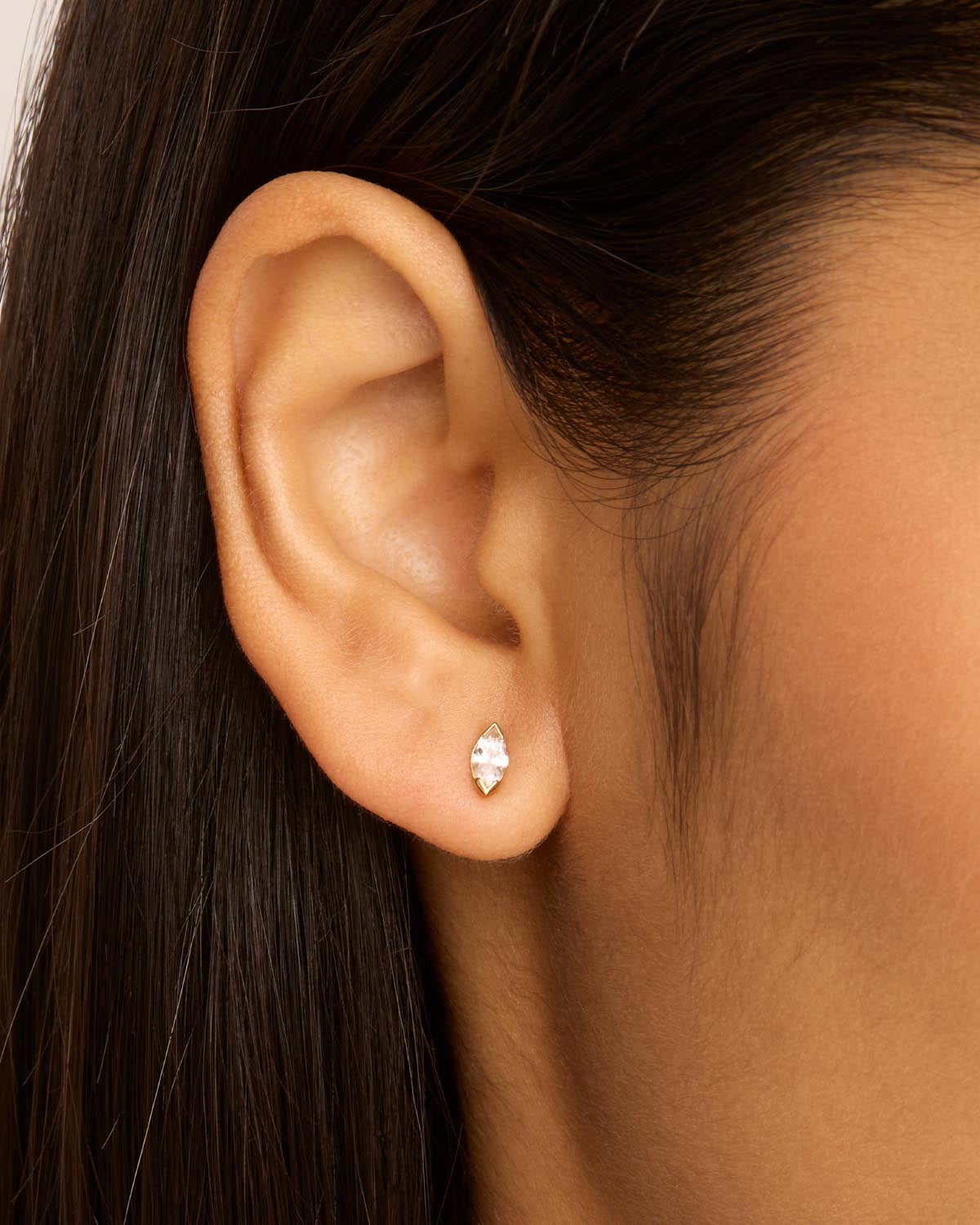 14K Solid Gold Floating Petal Lab-Grown Diamond Stud Earrings for Women | Elegant Everyday Jewelry Gift for Her | Perfect for Weddings, Anniversaries & Special Occasions