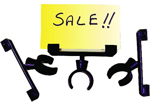 Swivel Clamp Action Price Tag Holder - Durable Retail Display Hook for Clothing, Supermarket & Warehouse Use