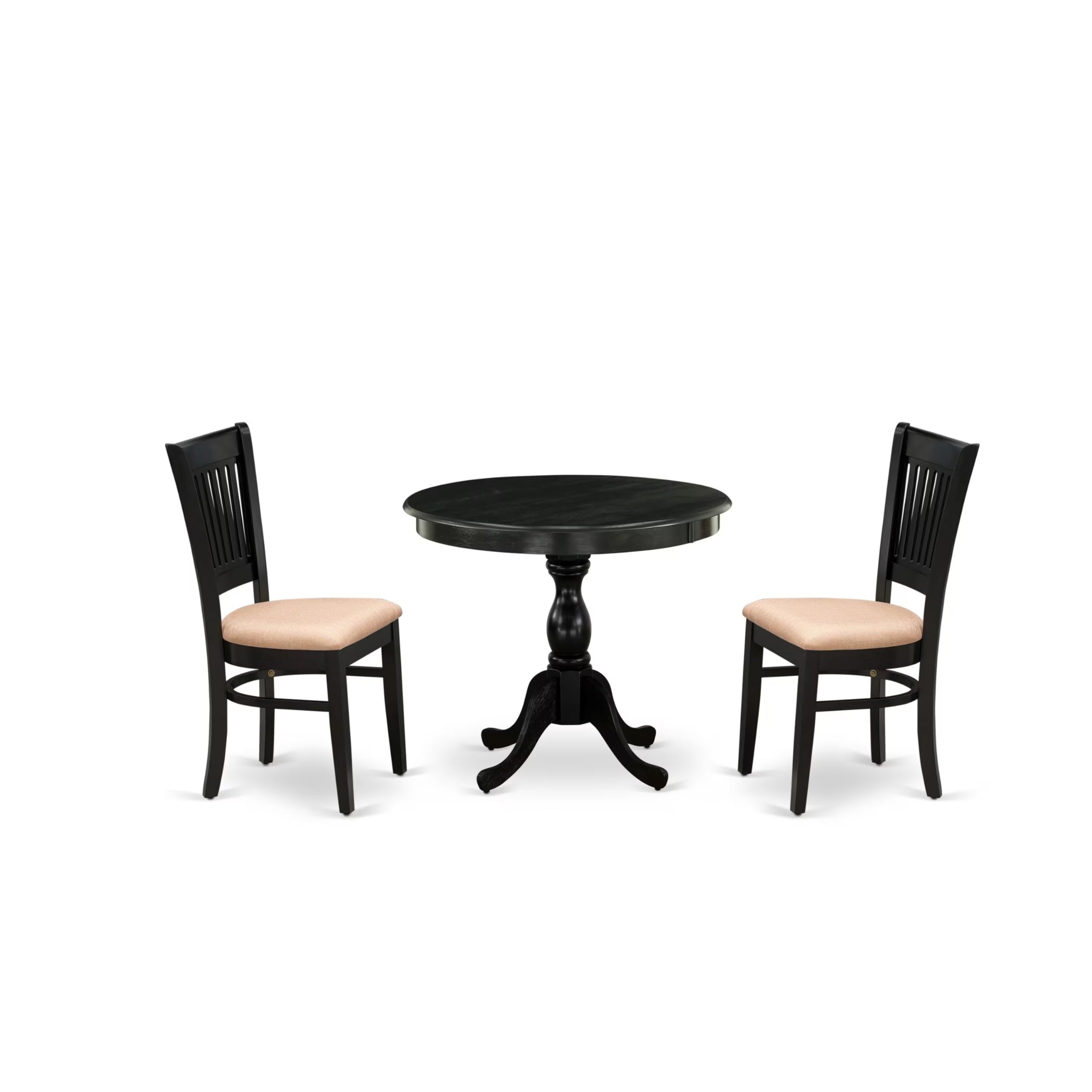 East West Furniture 3-Piece Dining Set - 36