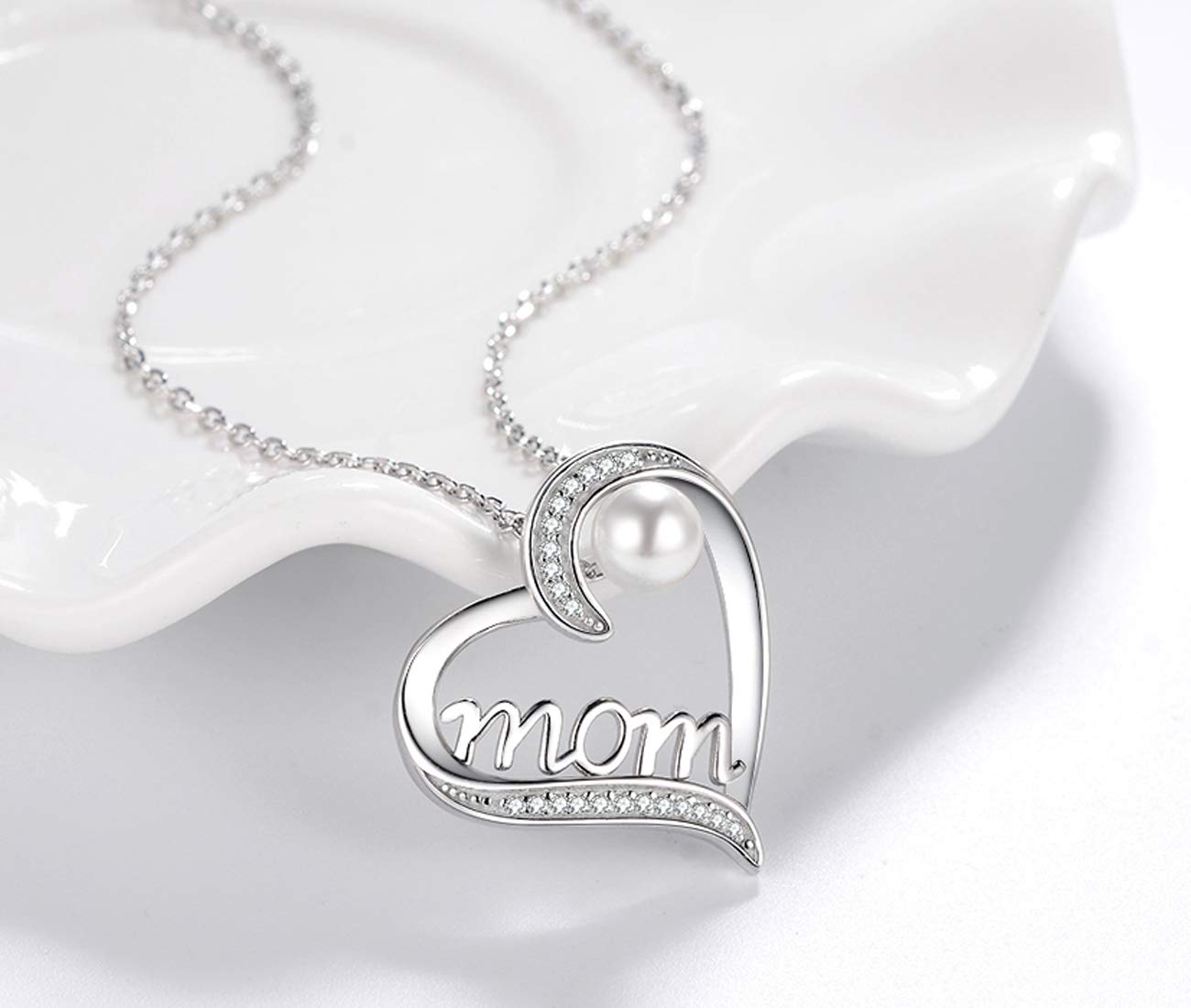 April & May Birthstone Necklace for Women - 925 Sterling Silver Emerald Simulated Diamond Jewelry | Elegant Birthday Gift for Mom, Wife, or Daughter | Perfect for Mother's Day, Anniversaries & Special Occasions