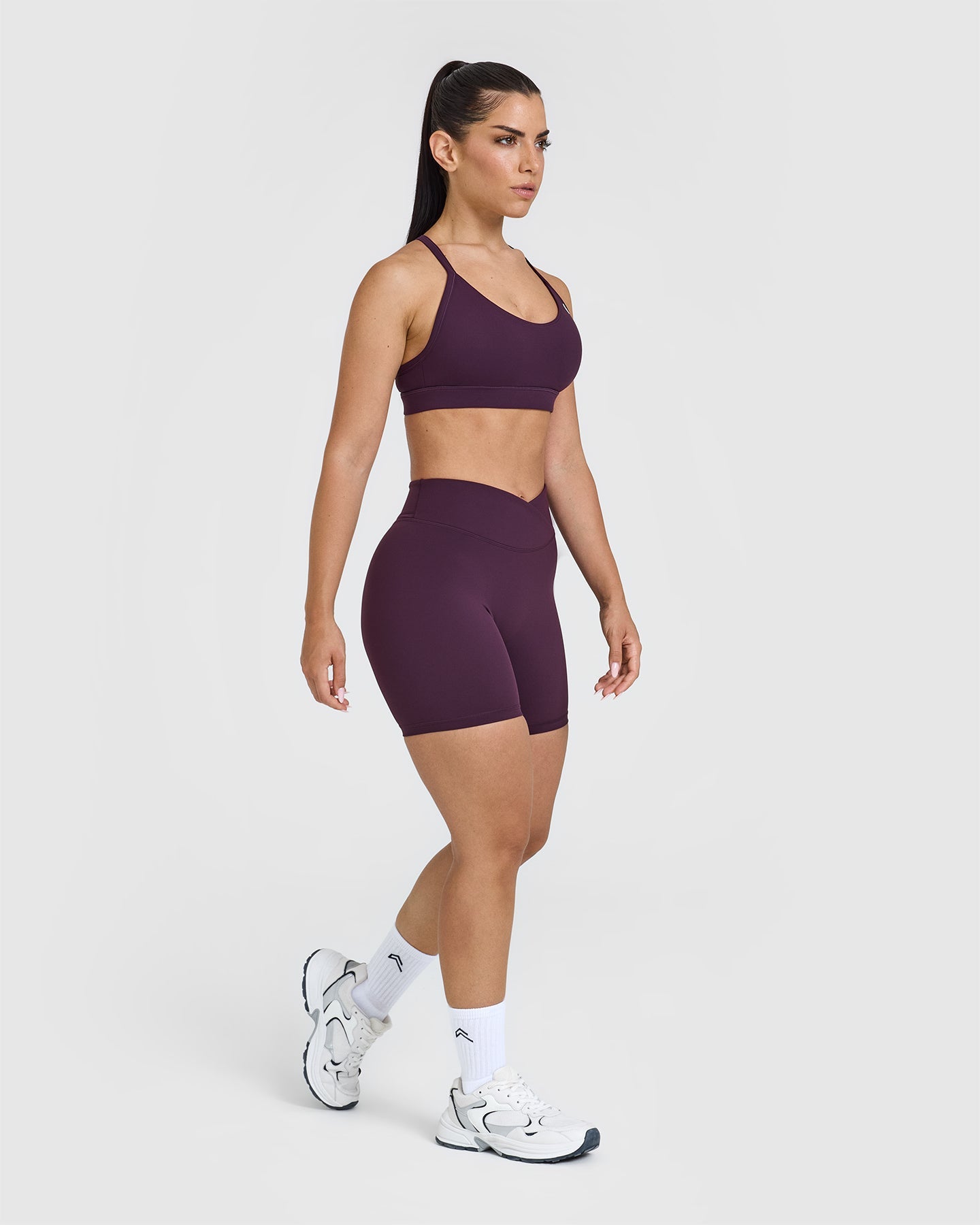 Unisex Wrap Shorts 6 | Blackberry Purple | Comfortable & Stylish for Yoga, Gym, and Summer Outfits