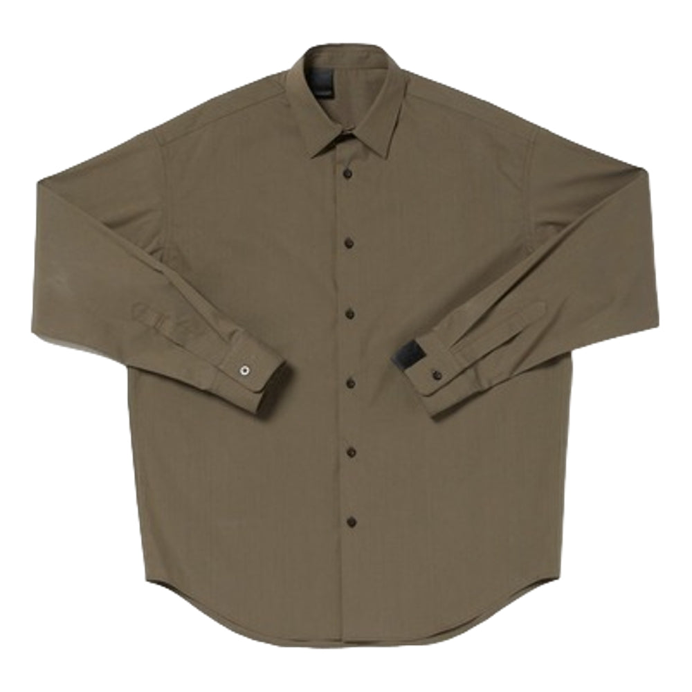 N.HOOLYWOOD Men's Premium Basic Grey Shirt - Slim Fit Casual Button Down for Work & Everyday Wear