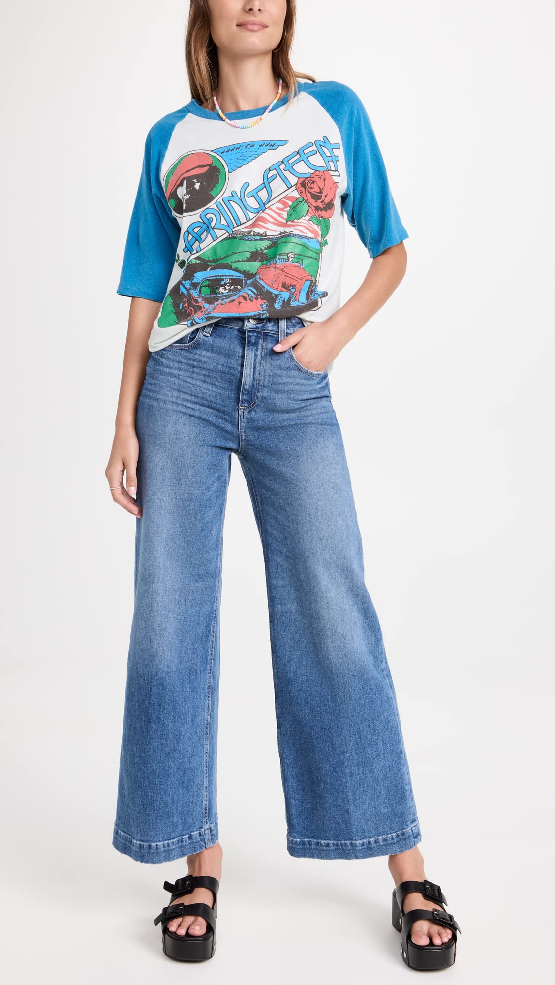 PAIGE Women's Harper Roadhouse Jeans - High Waist Skinny Denim Pants for Everyday Wear | Perfect for Work, Casual Outings & Date Nights