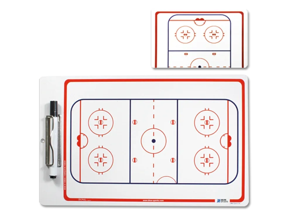 BLUE SPORTS DELUXE COACHING BOARD - Premium Dry Erase Whiteboard for Football, Basketball & Soccer Strategies - Perfect for Coaches, Teams & Sports Training Sessions