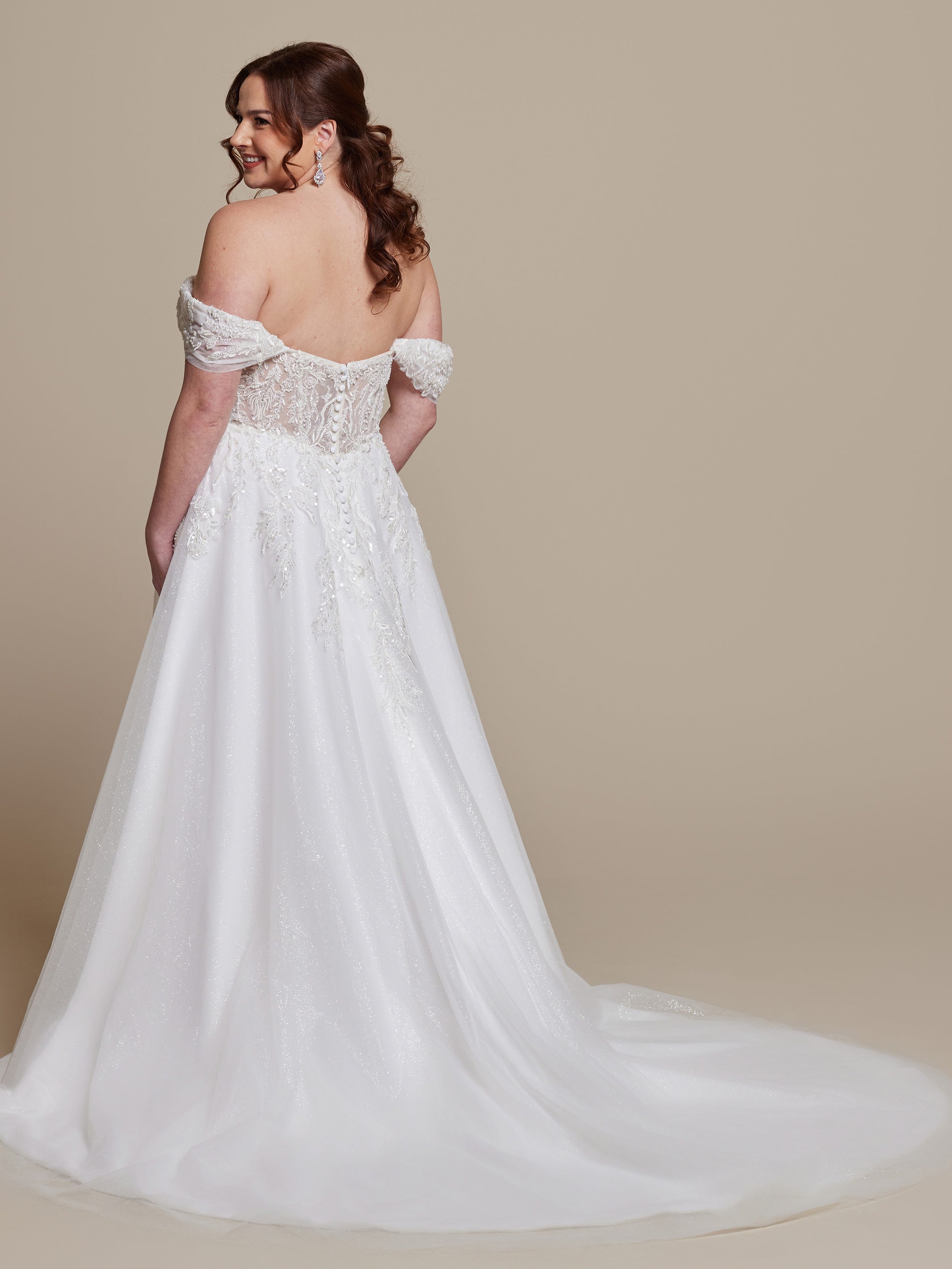 Keira Wedding Dress – Try At Home Bridal Gown for Perfect Fit | Elegant White Lace Wedding Dress for Brides, Bridal Shower & Vow Renewal Ceremonies