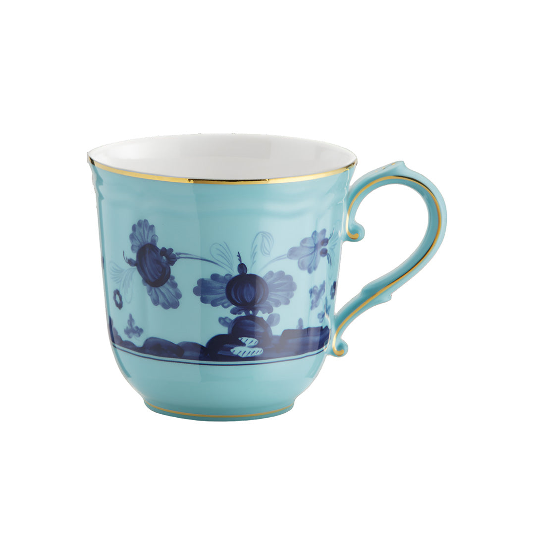 Oriente Italiano Coffee Mug with Iris Design - Premium Ceramic Coffee Cup for Home, Office & Gifts - Perfect for Espresso, Cappuccino & Hot Beverages