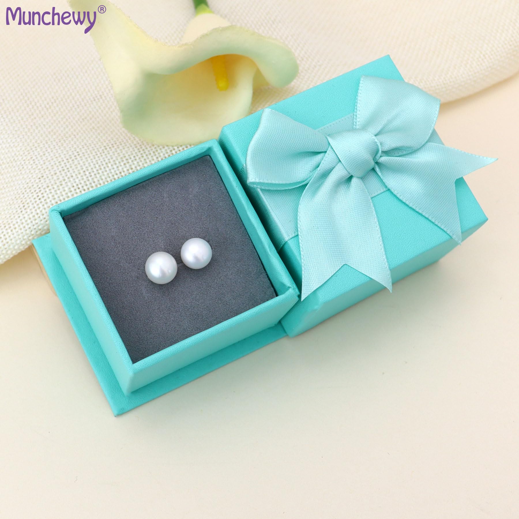 AAA Quality Freshwater Cultured Pearl Stud Earrings for Women - Sterling Silver White Button Pearl Earrings | Perfect Gift for Birthday, Anniversary & Special Occasions