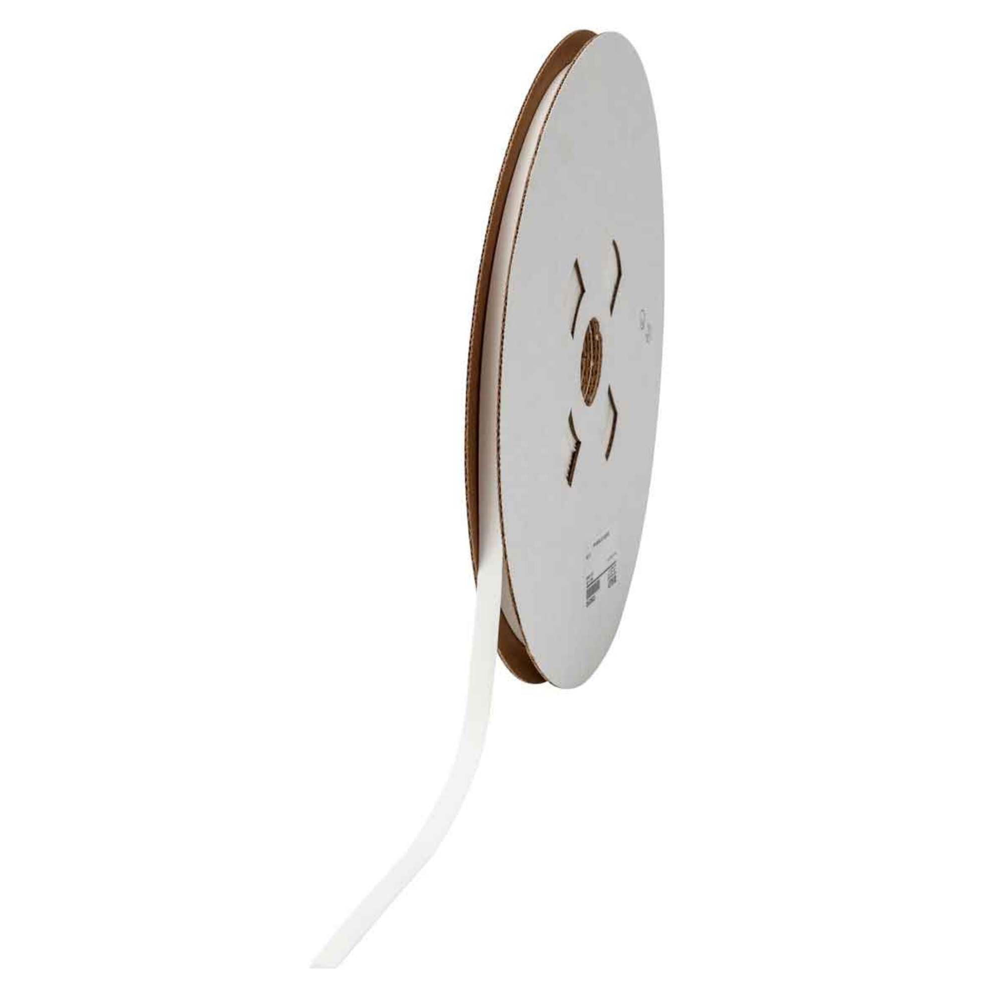 Brady Permasleeve PS-C-250-WT-J White Polyolefin Heat-Shrink Tubing for Thermal Transfer Printers - 200 ft Continuous Roll - Wire & Cable Protection, Electrical Insulation, Industrial Labeling (Price per Roll)