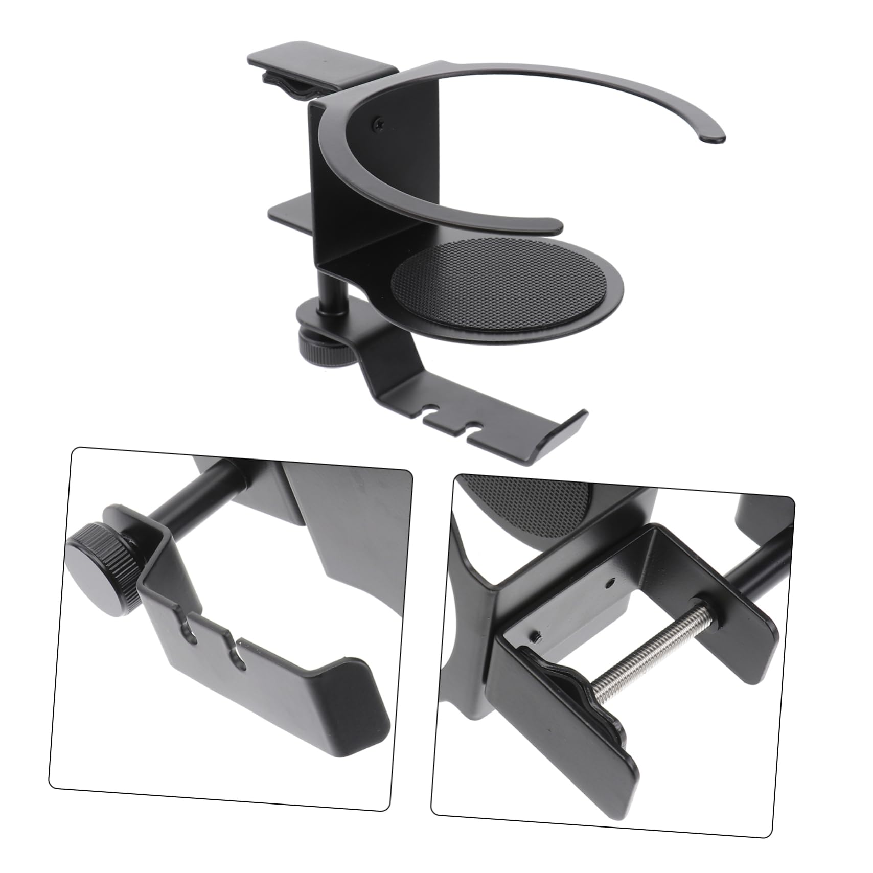 HEMOTON Headphone Stand with Cup Holder - Premium Headset Hanger & Earphone Holder for Desk, Gaming Setup, Office, and Home Use