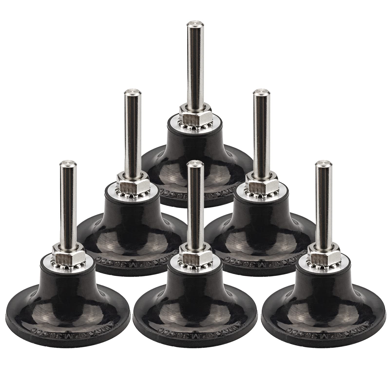 2 Inch Quick Change Disc Pad Holder, 6 Pack Roll Lock Disc Holder with 1/4