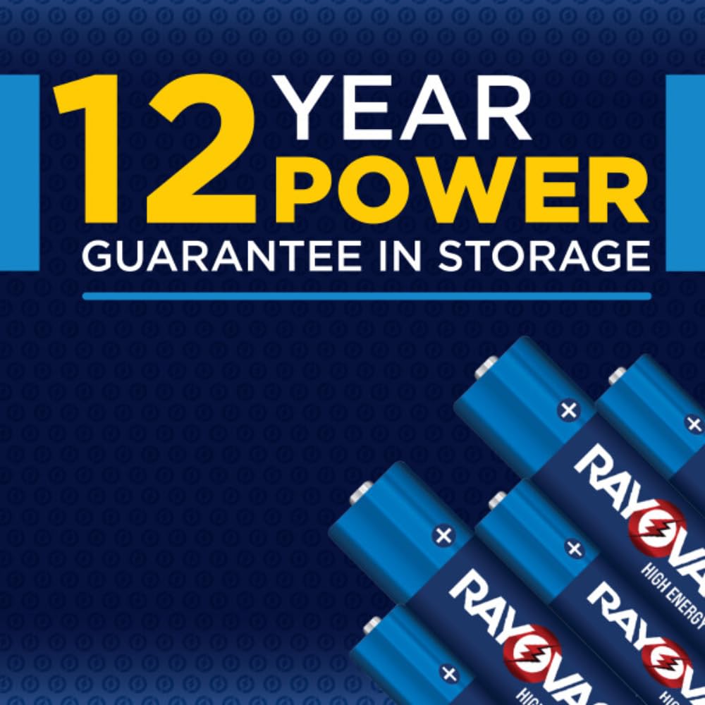 Rayovac High Energy AA Alkaline Batteries (24 Pack) - Long Lasting Power for Toys, Flashlights, Remote Controls & More
