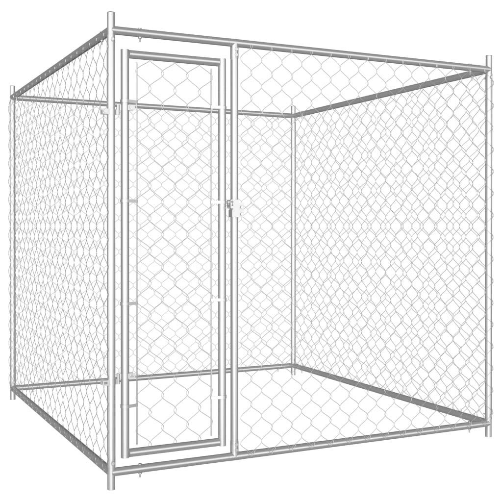 GOTOTOP Heavy Duty Galvanized Chain Link Dog Kennel - 76