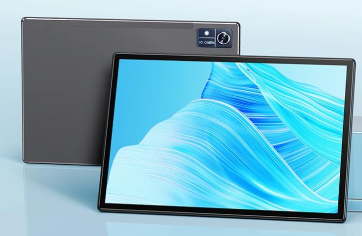 KOZYOU TECLAT P40HD 10.1 Inch Android 13 Tablet - 16GB RAM 128GB ROM, Full HD 1920x1080 Display, UNISOC T606 Octa-Core Processor, Dual SIM, 5G WiFi, 6000mAh Battery, 5MP+2MP Camera, Bluetooth 5.0, GPS, Type-C, OTG - Perfect for Work, Study, and Entertainment