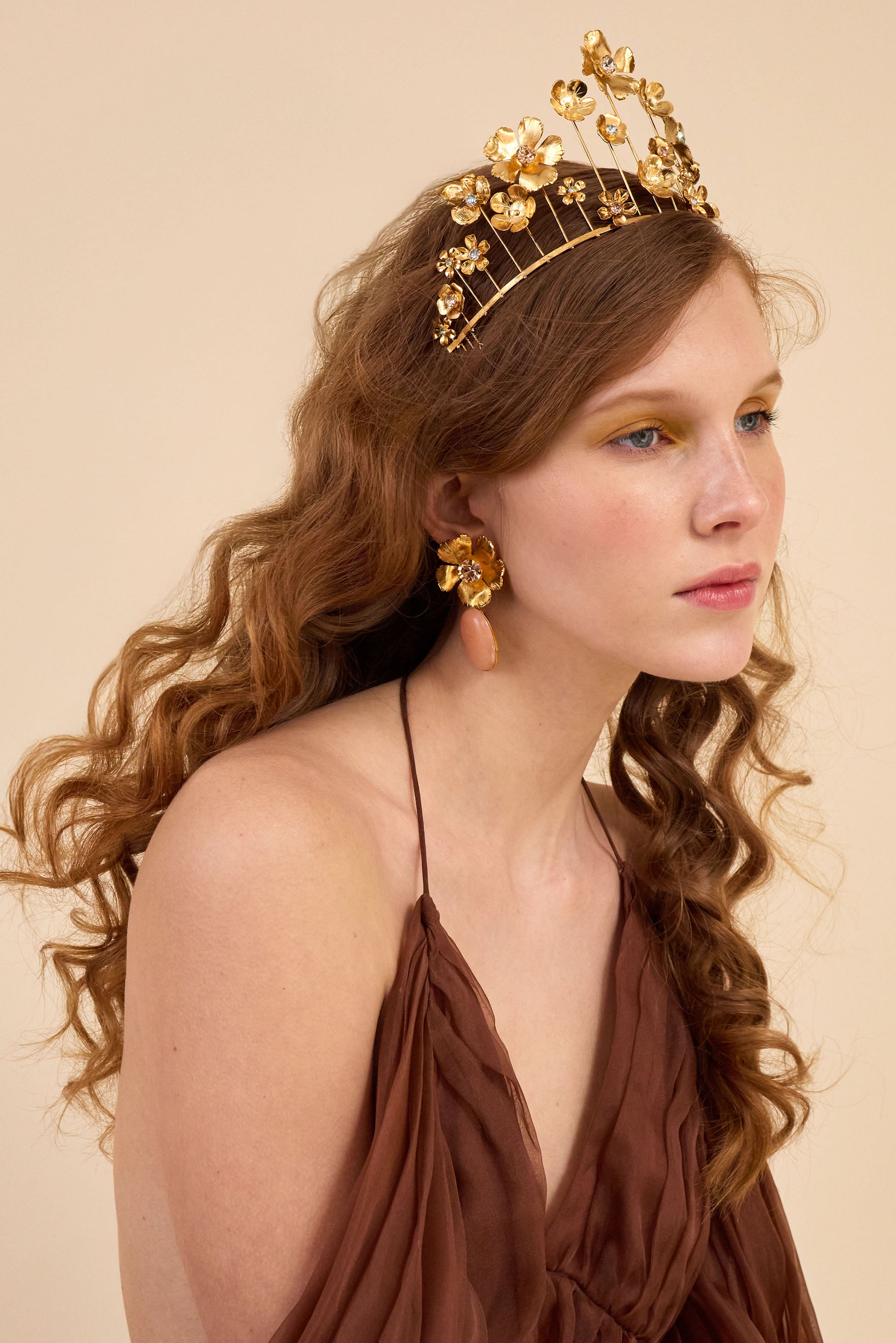 Eden Crystal and Stone Drop Earrings – Elegant Handmade Jewelry for Women, Perfect for Weddings, Parties & Special Occasions