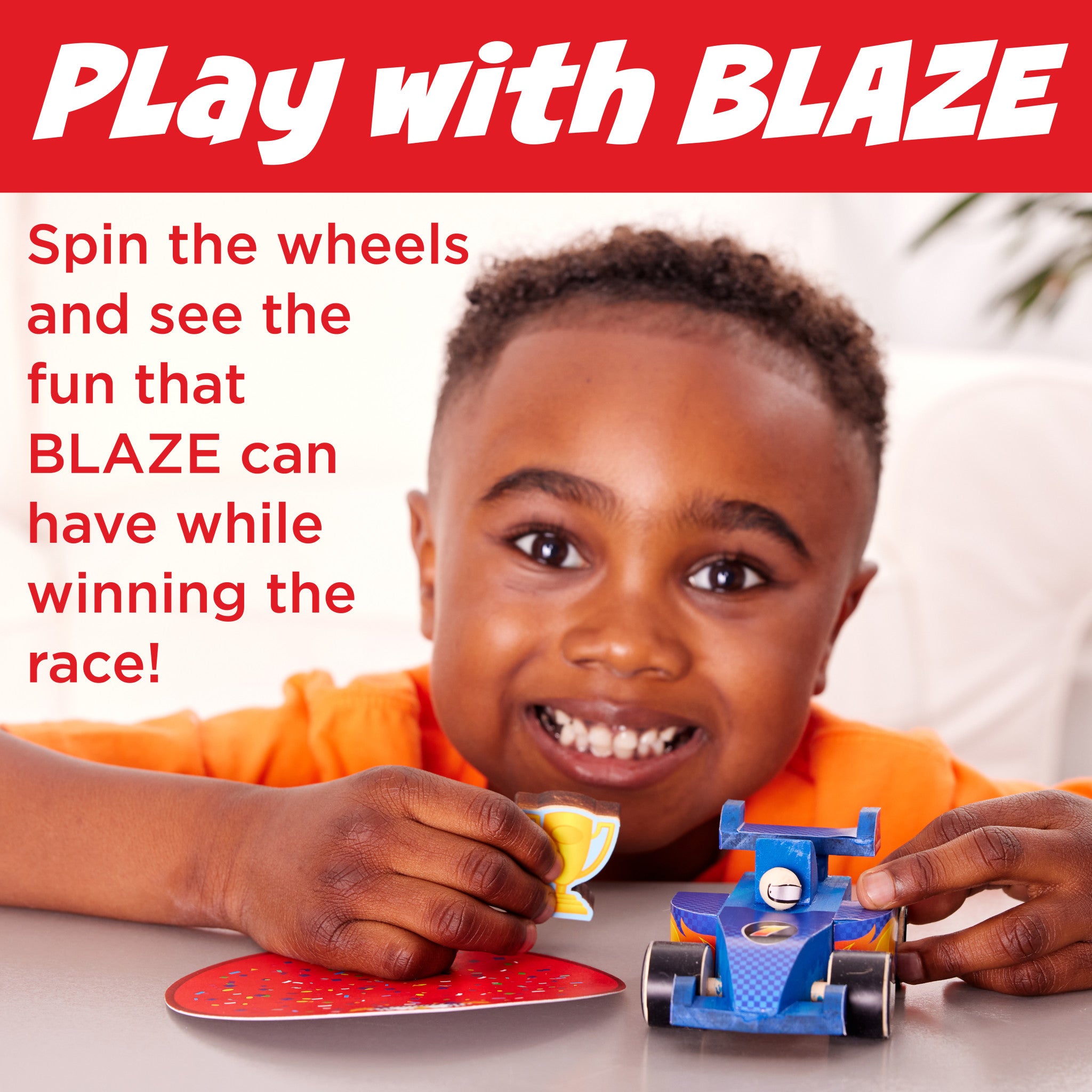 Buildeez!™ Race Car Toy Set - Blaze Themed Building Kit #6460000 for Kids, STEM Learning & Creative Play | Perfect for Birthday Gifts & Indoor Activities