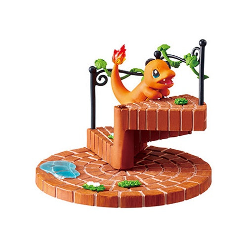 Pokemon Connecting Steps 2 City After Rain 3 Inch Re-Ment Collectible Figure - Cute Miniature Scene for Anime Fans, Home Decor & Gift Idea