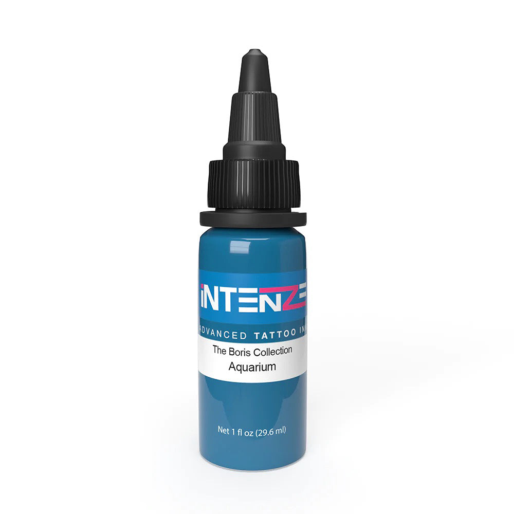 Boris Series Intenze Tattoo Ink 1oz Bottle - Professional Tattoo Artist Supplies for Aquarium Style Designs - Perfect for Realistic Fish, Underwater Scenes & Marine Life Tattoos