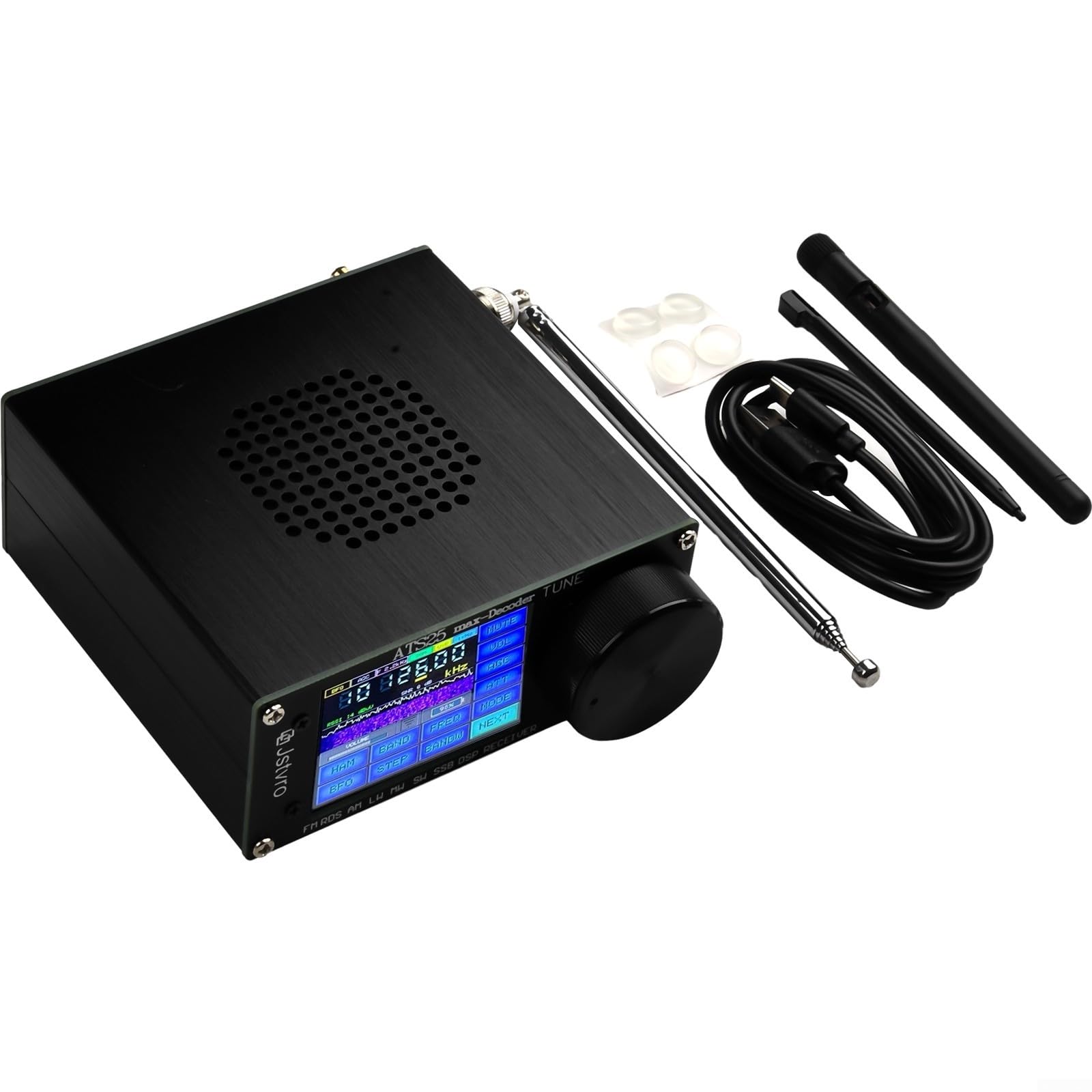 GLOBALHUT ATS-25 Max SSB Radio Receiver with 3000mAh Built-in Lithium Battery, 2.4