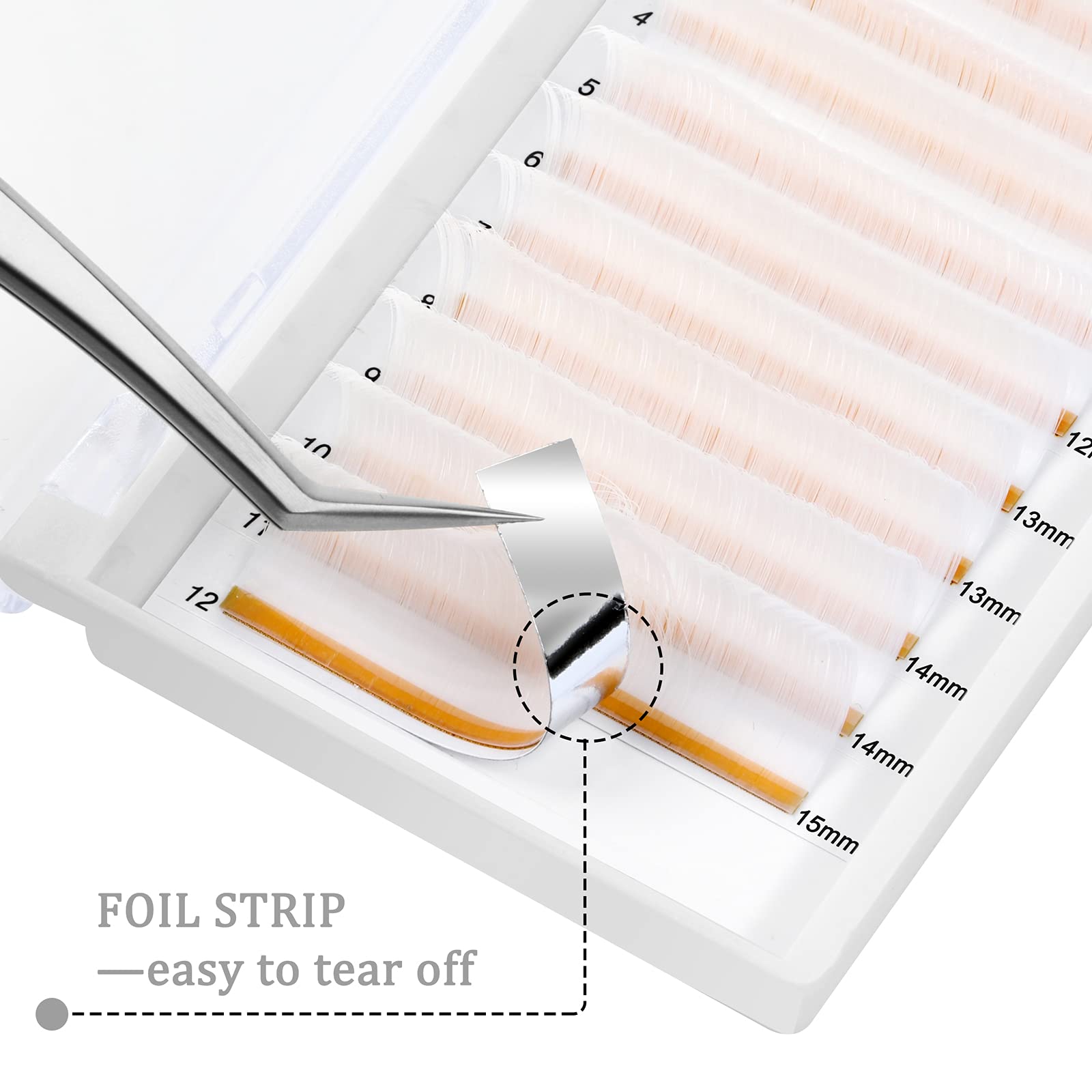 Premium White 3D-5D-20D Volume Eyelash Extensions | 0.07 C Curl 9-16mm Mixed Length | Easy Fan Self-Blooming Lashes for Dramatic Eye Makeup | Perfect for Weddings, Parties & Professional Lash Artists