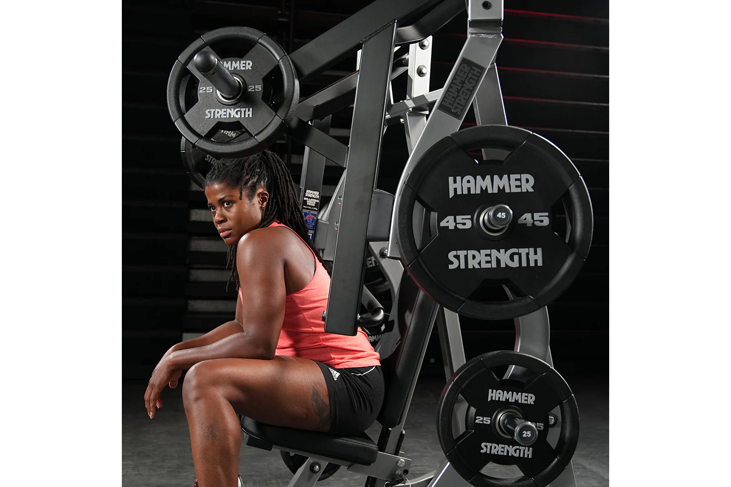 Hammer Strength Plate Loaded Iso-Lateral Bench Press - Commercial Gym Equipment for Home & Professional Strength Training