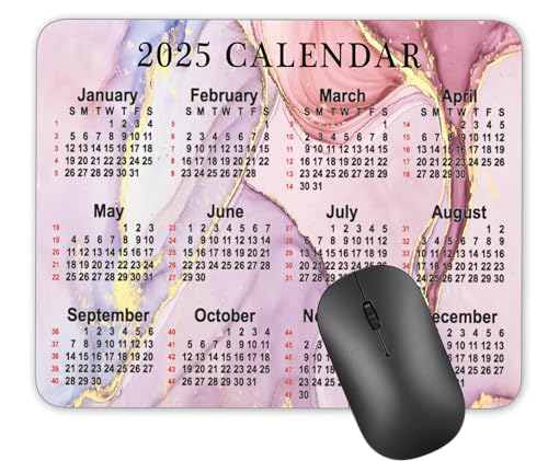 2025 Pink Marble Pattern