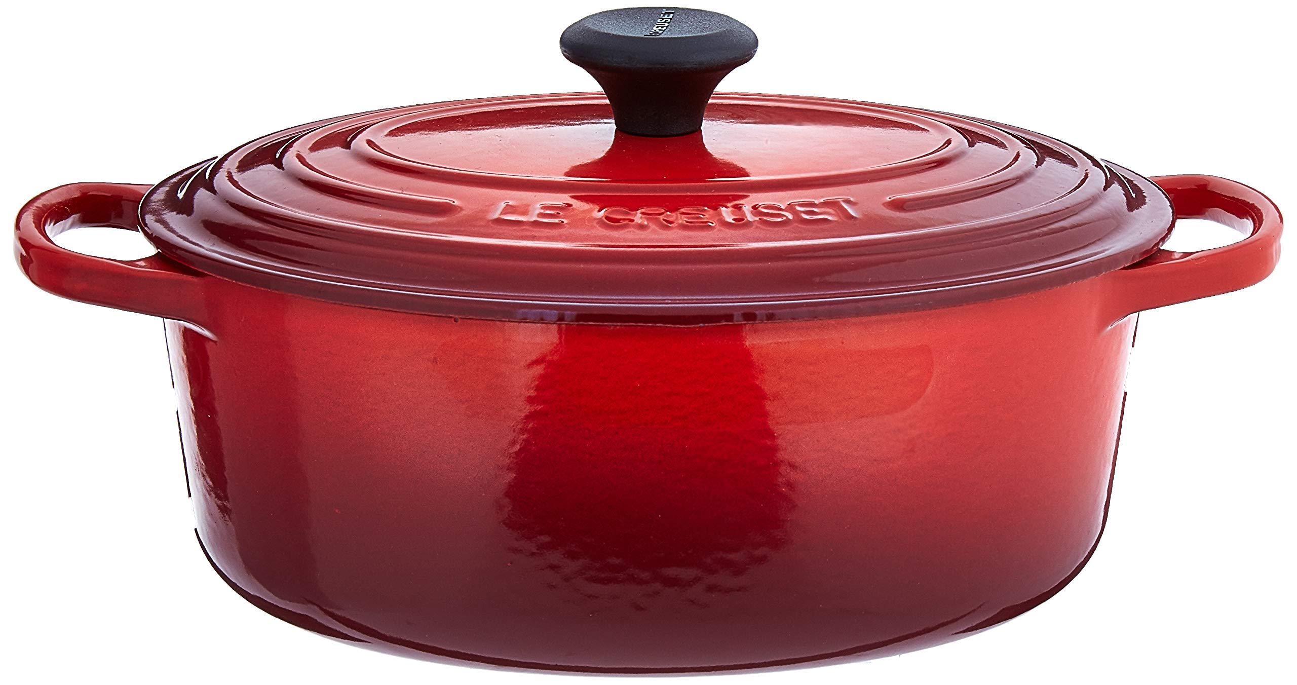Le Creuset Enameled Cast Iron Signature Oval Dutch Oven 2.75 Quart - Cerise Red | Premium Kitchen Cookware for Braising, Stewing & Baking | Perfect for Soups, Casseroles & Bread Making