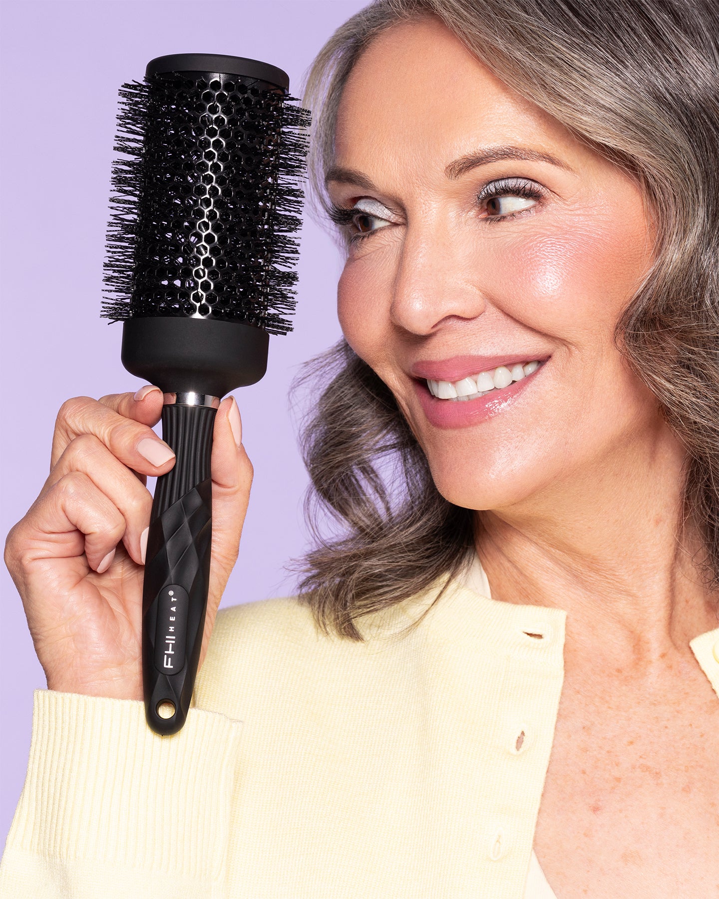 Thermal Ceramic Hair Brush for Straightening & Styling - Perfect for Salon & Home Use