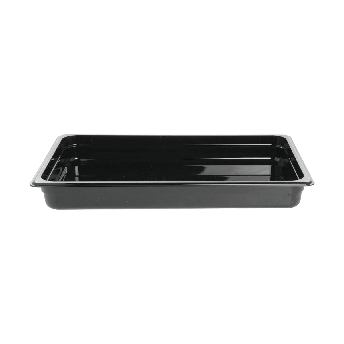 Cambro 12CW110 Camwear Full Size Food Pan - 2 1/2 Inch Deep Black Polycarbonate Container for Commercial Kitchens, Catering & Food Storage