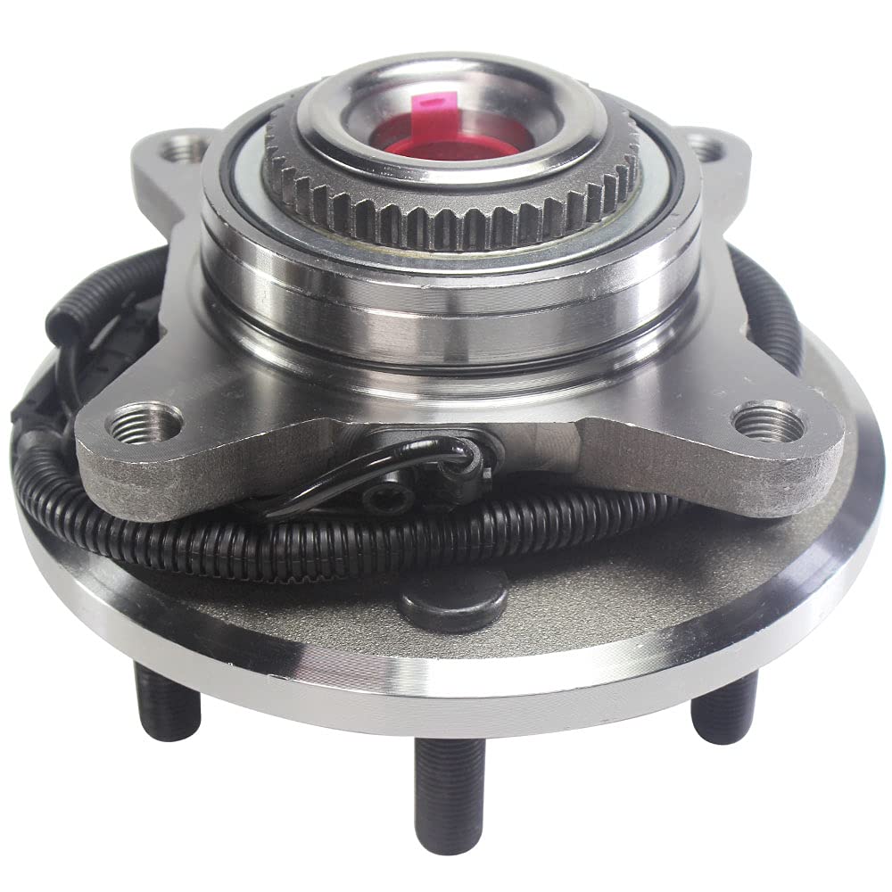 515158 Front Wheel Hub Assembly 4WD with ABS - Compatible with Ford Expedition & Lincoln Navigator - 6 Lug Wheel Bearing and Hub Pair - Perfect for Off-Roading, Towing & Heavy-Duty Use