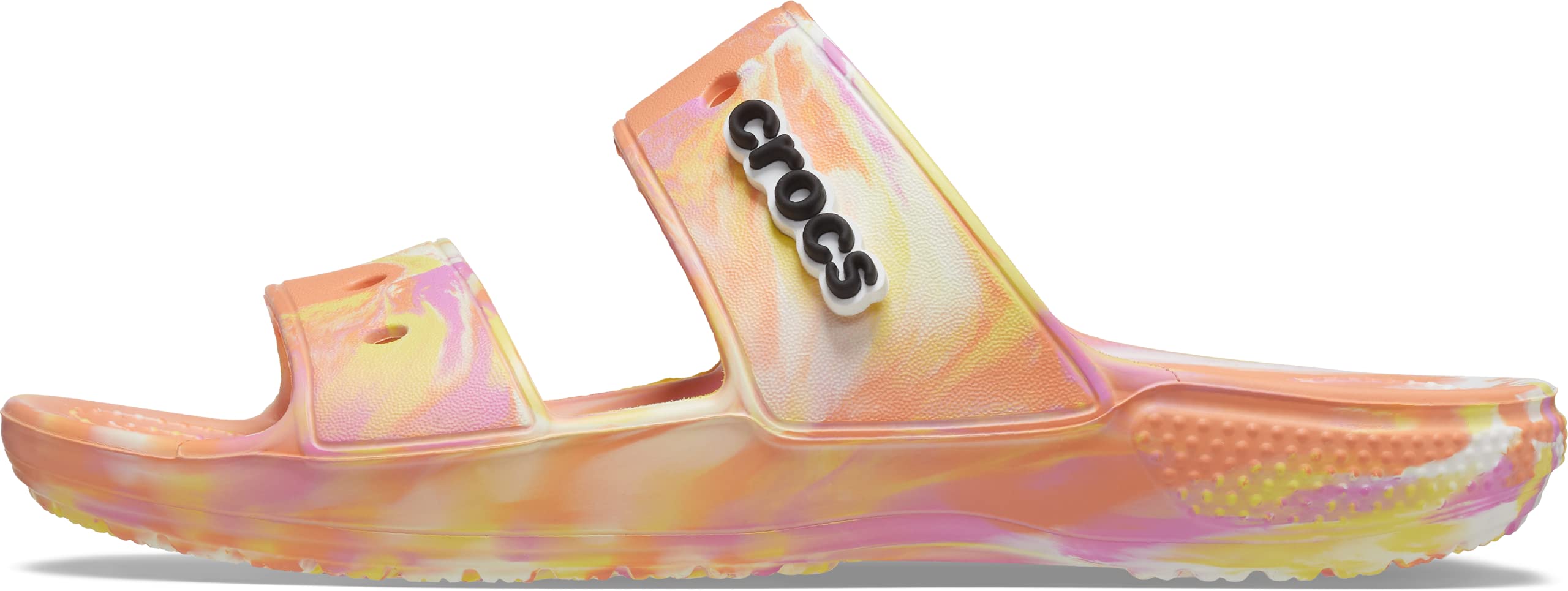 Crocs Unisex-Adult Classic Tie Dye Sandals - Comfortable Slip-On Slides for Men & Women - Perfect for Beach, Pool, and Casual Wear