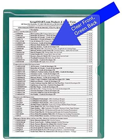 StoreSMART 300-Pack Heavy Duty Paperwork Organizers with Green Plastic Back & Clear Plastic Front - Perfect for Office Filing, Document Storage, and Home Organization (PF8511PQG-300)