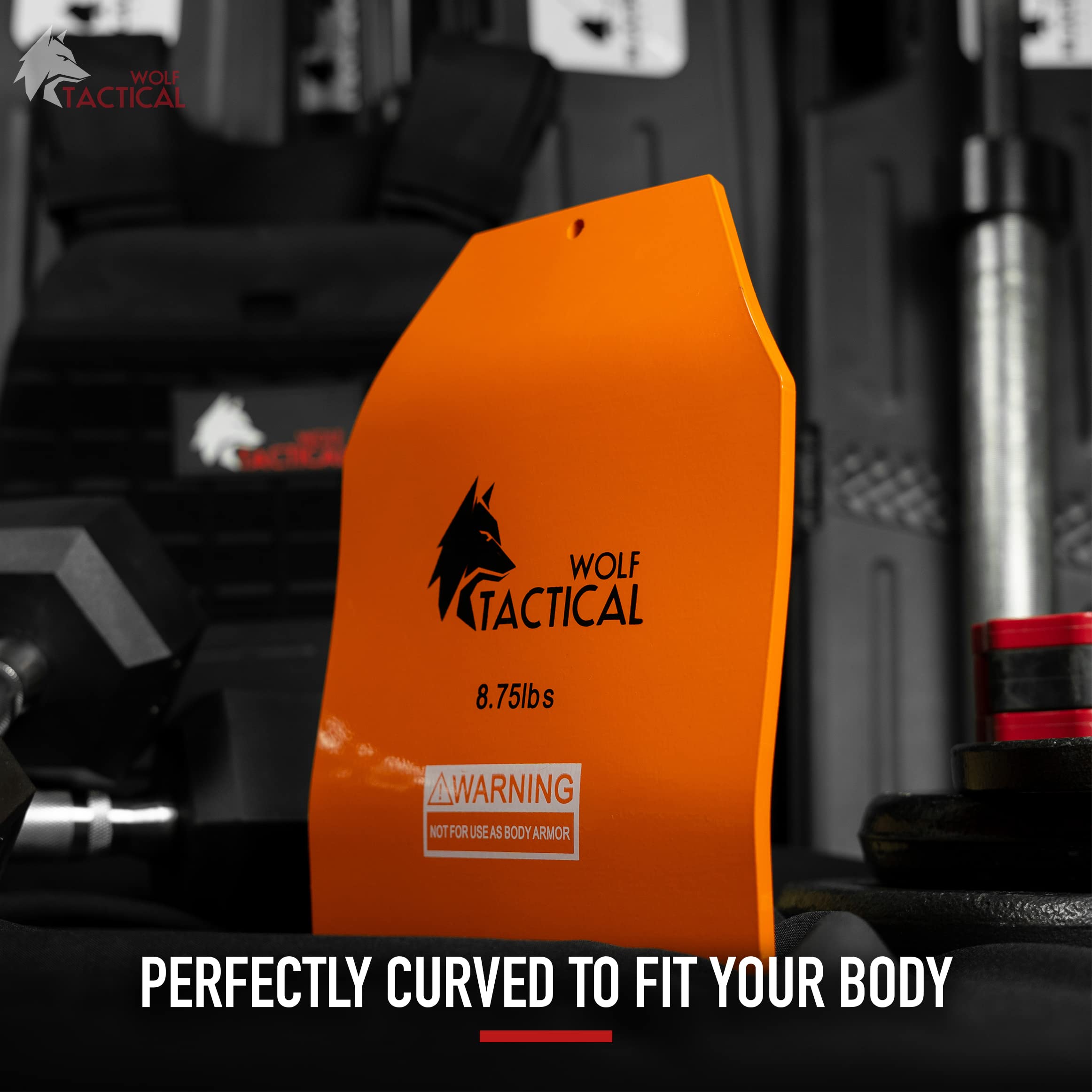 WOLF TACTICAL Curved Weight Vest Plates - 5.75LB/8.75LB/14.5LB Pairs - Ergonomic Contoured Design for CrossFit, Strength Training, Running & Heavy Workouts - Perfect for Home Gym, Outdoor Fitness & Military Training