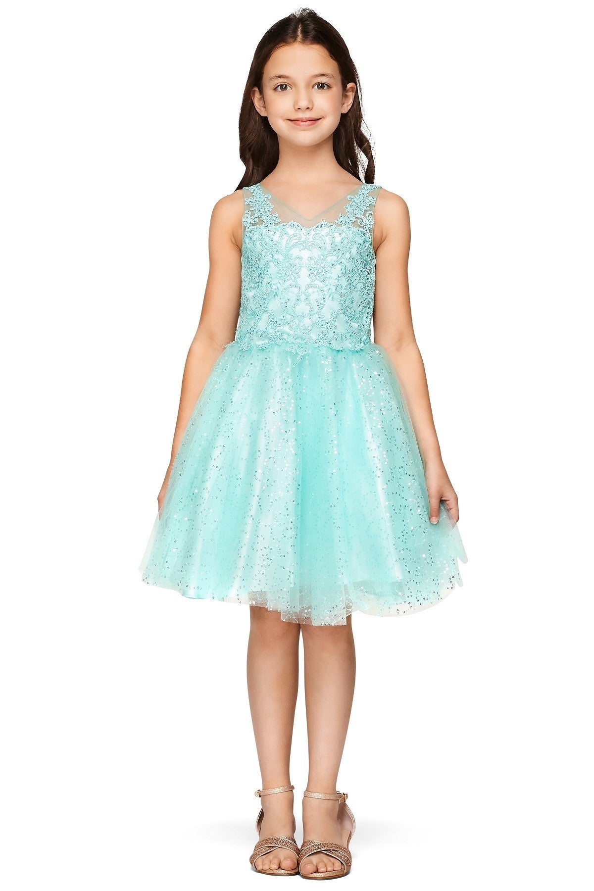 Elegant Flower Girl Dress for Weddings - Princess Party Dress for Kids (5088) - Perfect for Bridal Showers, Birthday Parties & Special Occasions