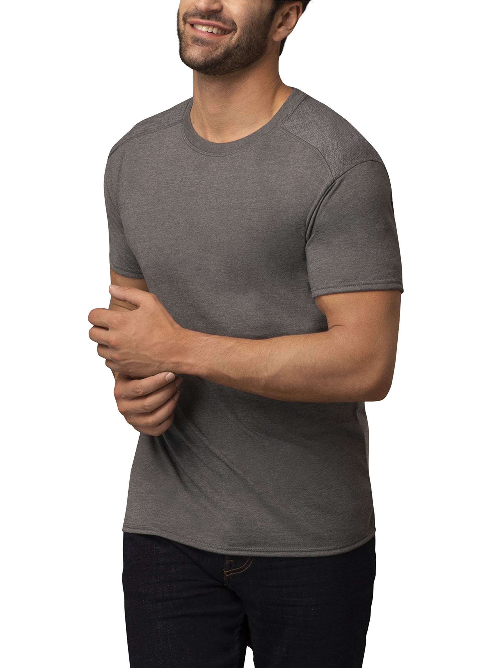 Fruit of the Loom Men's Coolzone Moisture Wicking Crew Neck T-Shirts (2 Pack) - Breathable Cotton Blend for Workouts & Everyday Wear