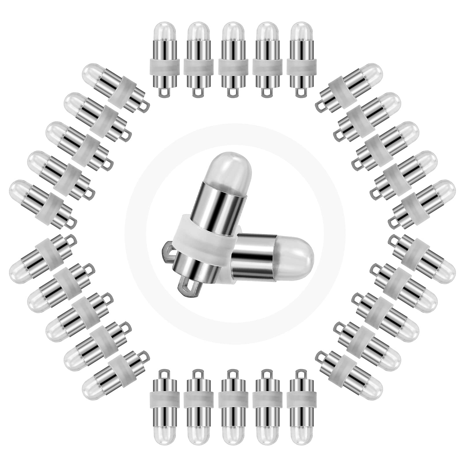 Yizhet 30 Pack Warm White LED Balloon Lights - Waterproof Mini String Lights for Party, Wedding, Halloween, Christmas Decorations - Perfect for Paper Lanterns, Balloons & Festival Decor