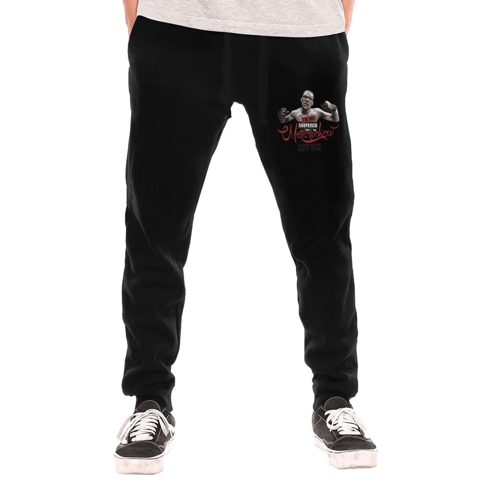 Nate Diaz 'I'm Not Surprised Motherfuckers' 3D Graphic Joggers for Men - Cool Printed Sweatpants, Casual Long Pants for Sports, Gym & Streetwear