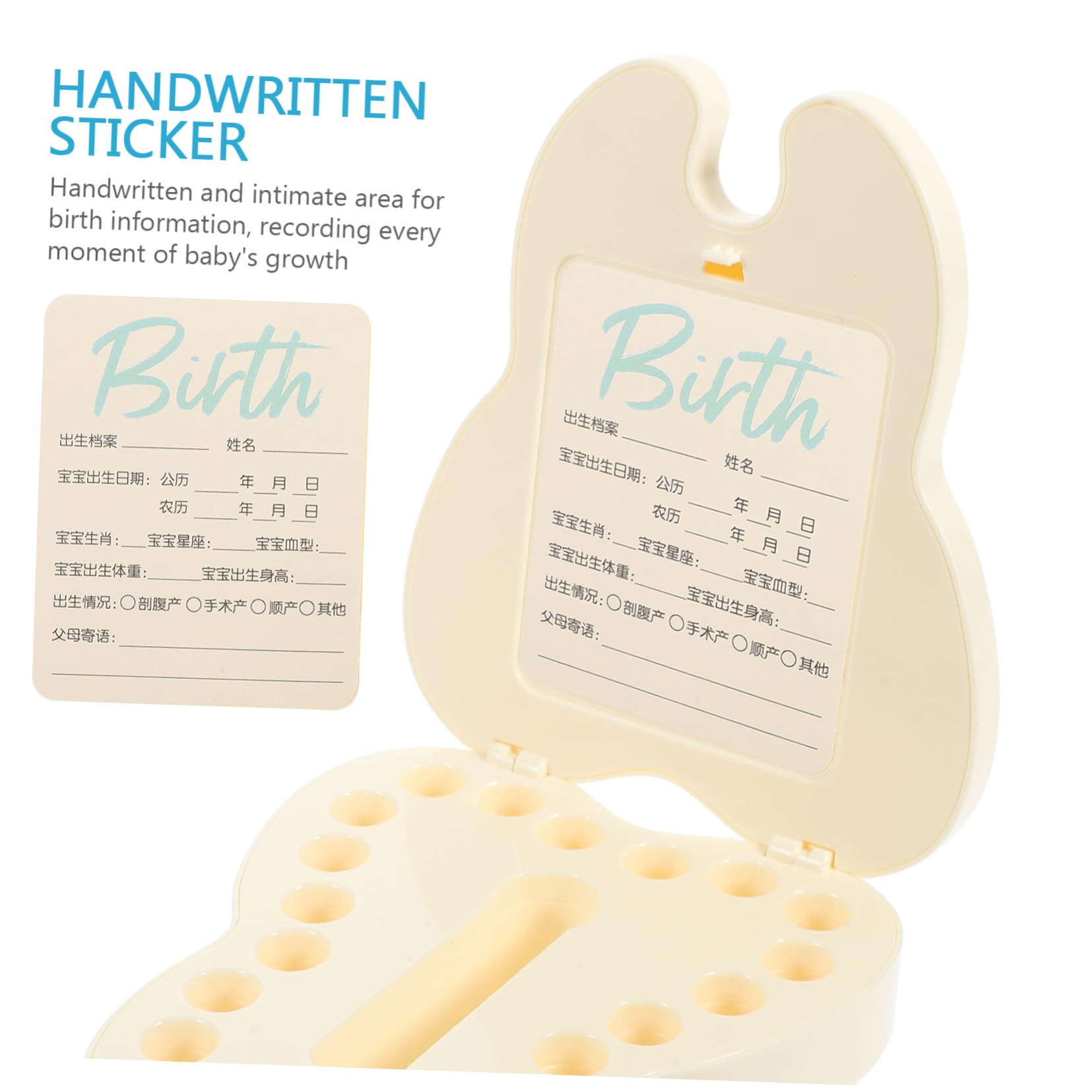 HEMOTON 3-Piece Kids Tooth Keepsake Box - Baby Tooth Holder for Lost Teeth, First Tooth Souvenir Storage with Fetal Hair Compartment - Perfect for Tooth Fairy Gifts & Childhood Memorabilia