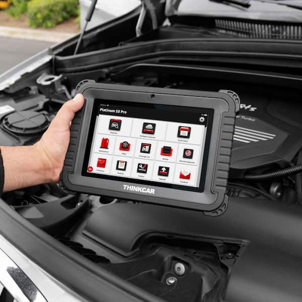 PLATINUM S8 PRO 8-Inch Touchscreen Wireless OBD2 Scanner - Professional Automotive Diagnostic Tool for Car Maintenance & Engine Check | Compatible with Most Vehicles for Home & Mechanic Use