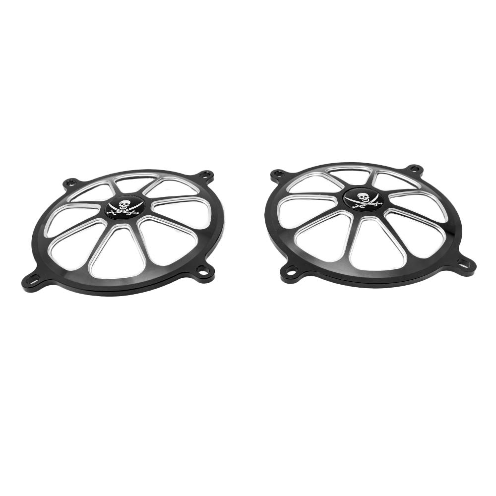 GUAIMI Audio Fairing Mount Speaker Grill Cover for Harley Touring Street Glide FL Trike 1996-2013 - Pirate Style | Motorcycle Audio Upgrade & Customization Accessory | Perfect for Road Trips & Bike Shows