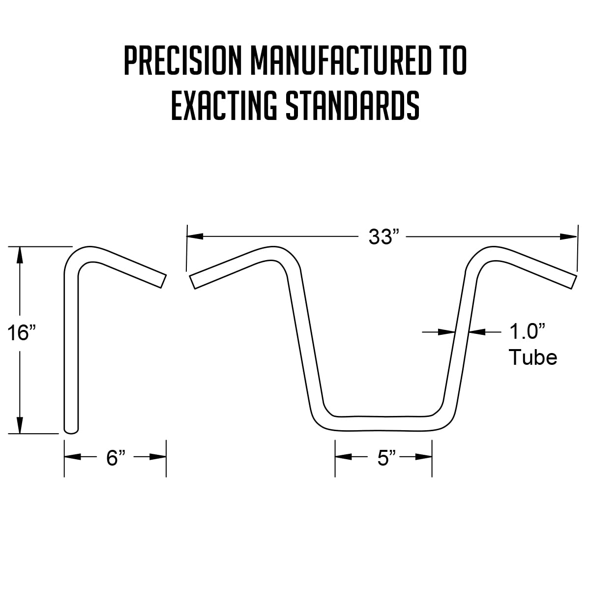 Burly Brand Narrow Bottom Ape Hanger Handlebar 16