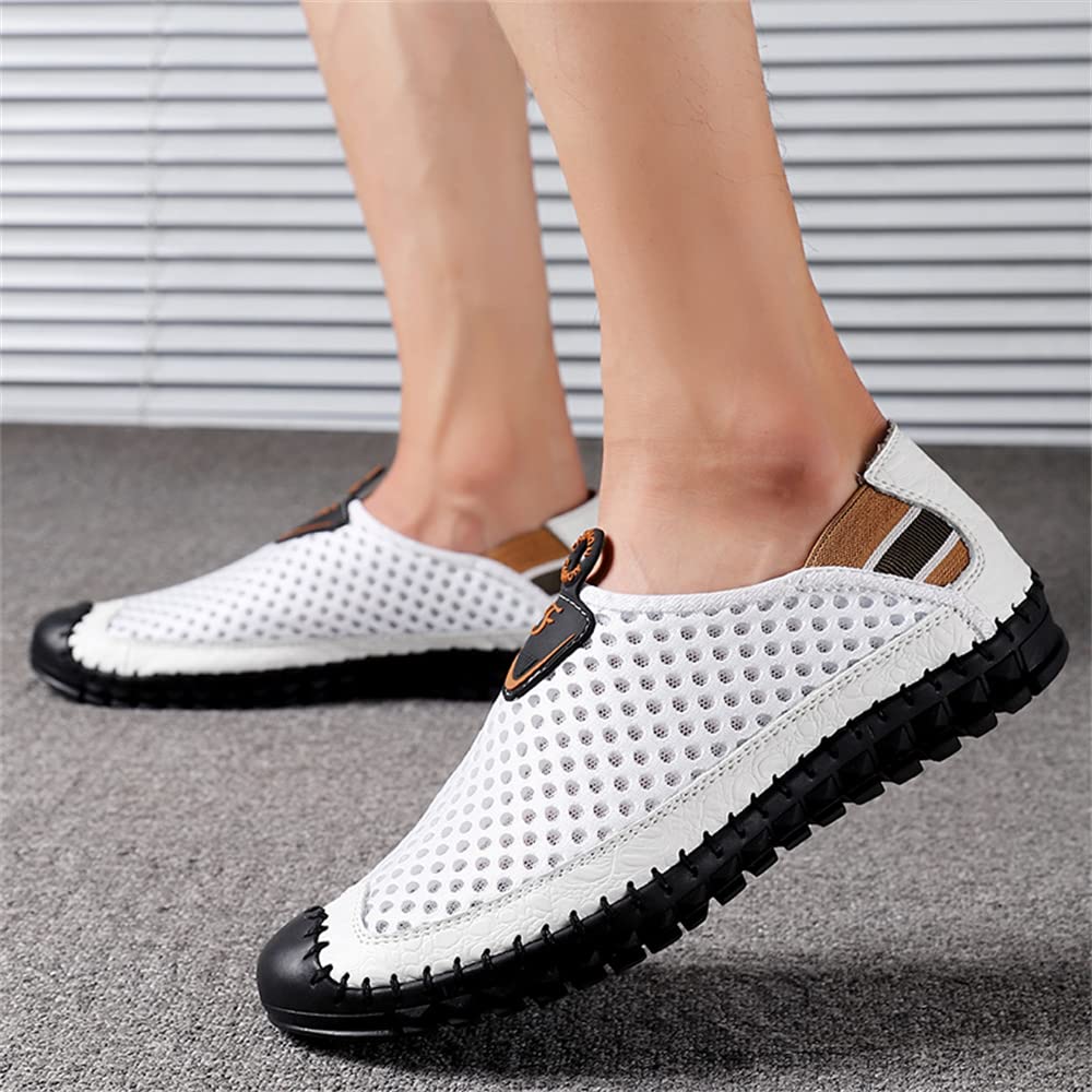 **Men's Water Shoes - Quick-Dry Mesh Slip-On Loafers for Walking, Beach & Pool - Lightweight Casual Shoes for Outdoor Activities**