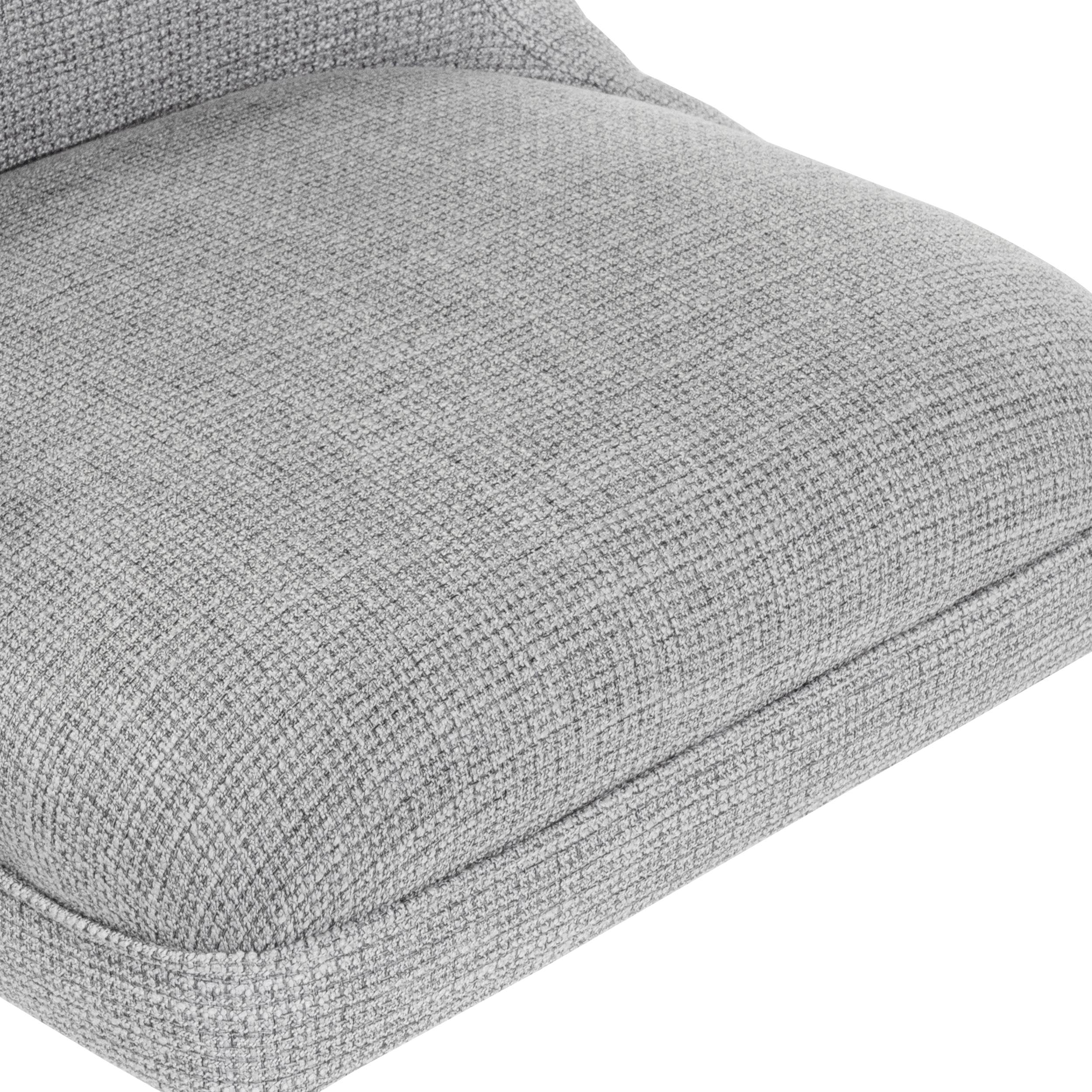 Furniture of America Nillicent Fabric Wingback Office Chair in Light Gray - Ergonomic Executive Desk Chair for Home Office, Study & Workspace