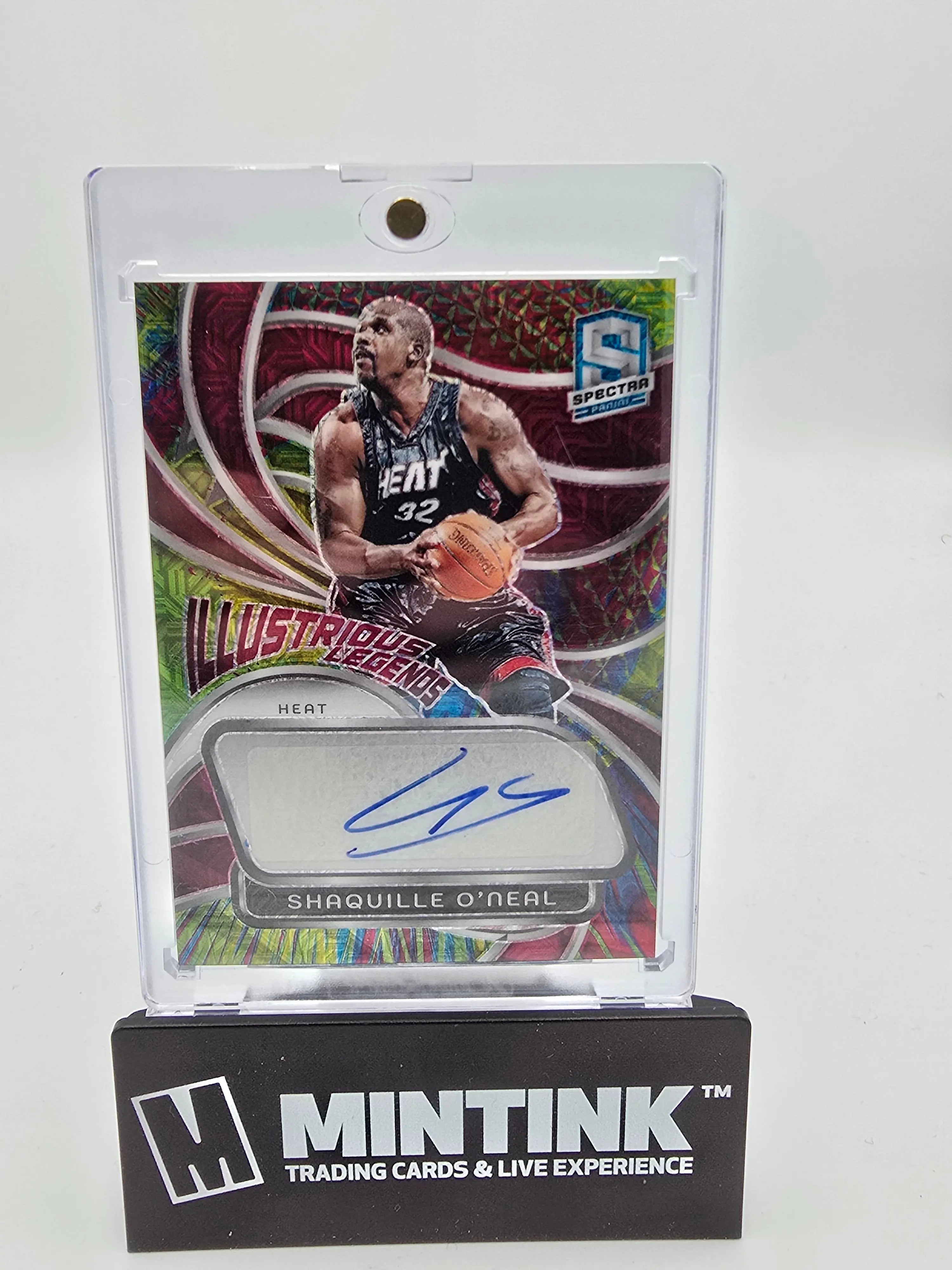 2023-24 Panini Spectra Basketball Shaquille O'Neal Illustrious Legends Autograph Card 25/25 - Rare Collectible for NBA Fans & Sports Memorabilia Enthusiasts - Perfect for Display, Investment, and Gifting