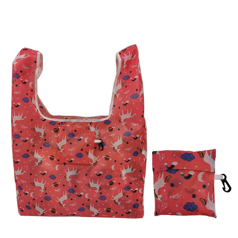 6 Pack Reusable Grocery Bags - Durable & Lightweight Foldable Shopping Totes - Washable Polyester Eco-Friendly Bags for Groceries, Farmers Market & Travel