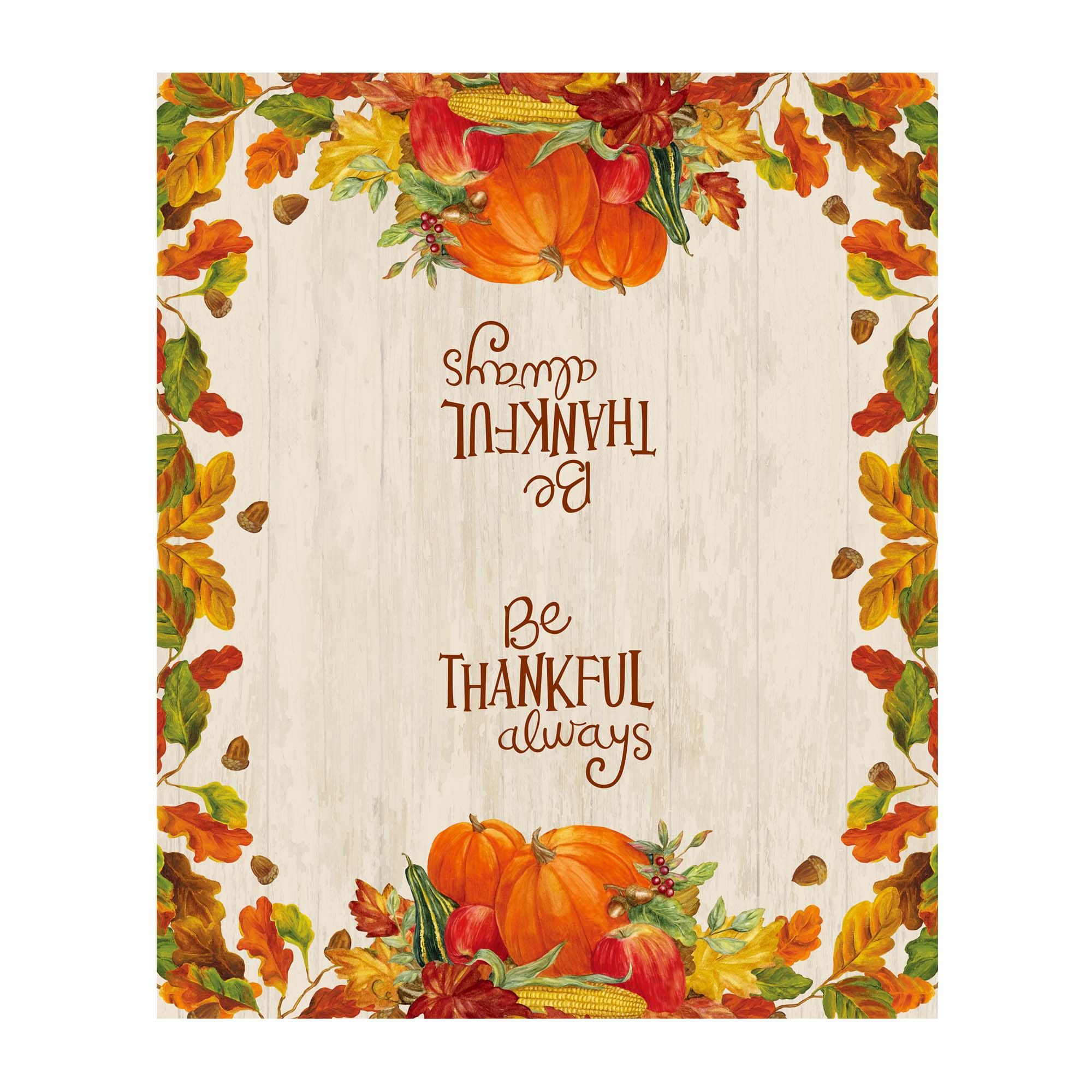 40 Count Thanksgiving 'Be Thankful Always' Paper Guest Towels 15.75