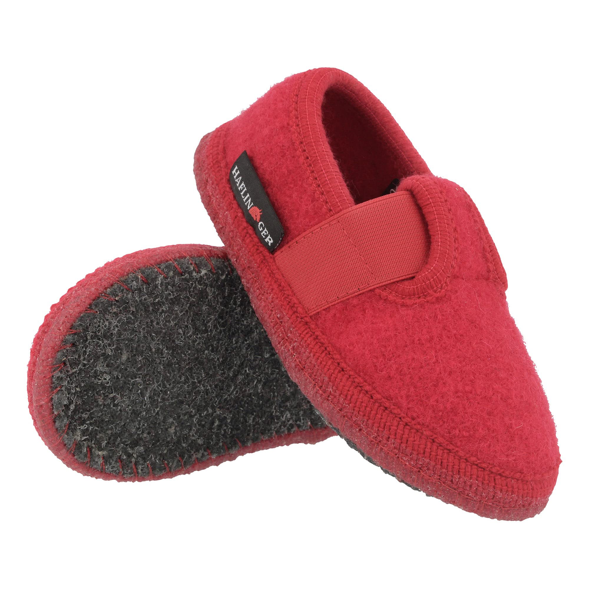 HAFLINGER Women's Wool Slippers for Small Feet - Joschi & Ruby Style, Size 34 | Cozy Indoor/Outdoor House Shoes for Winter Comfort